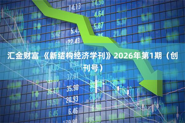 汇金财富 《新结构经济学刊》2026年第1期（创刊号）